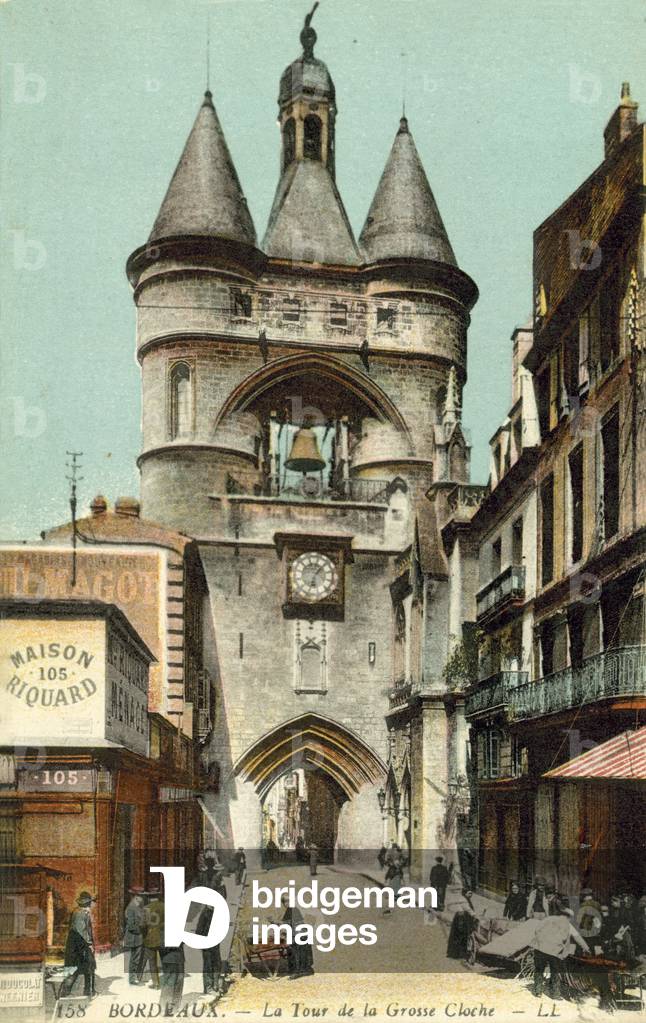 Bordeaux, France, La Tour De La Grosse Cloche (colour photo)
