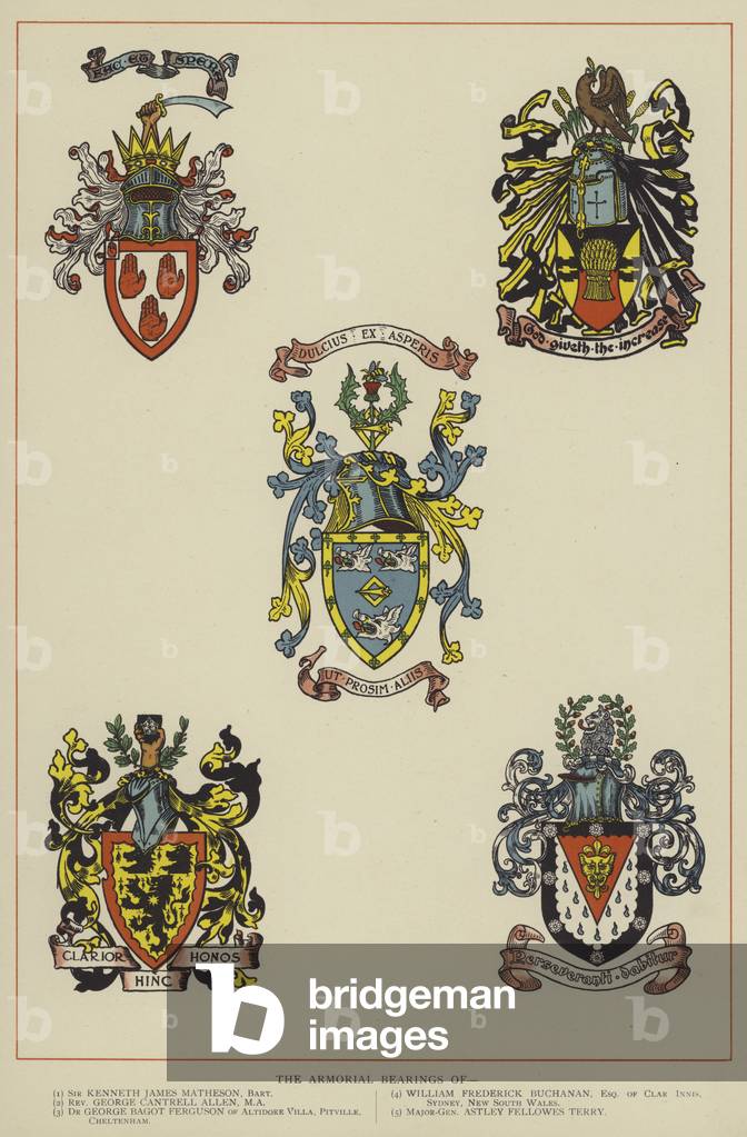 The Armorial Bearings (colour litho)