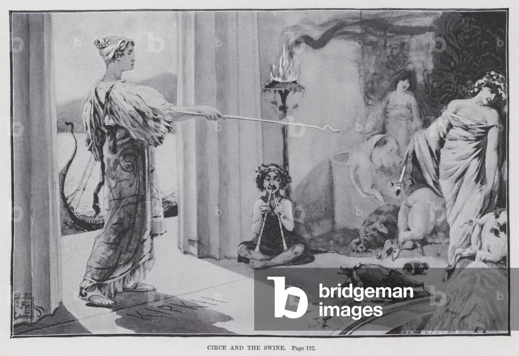 Circe and the Swine (litho)