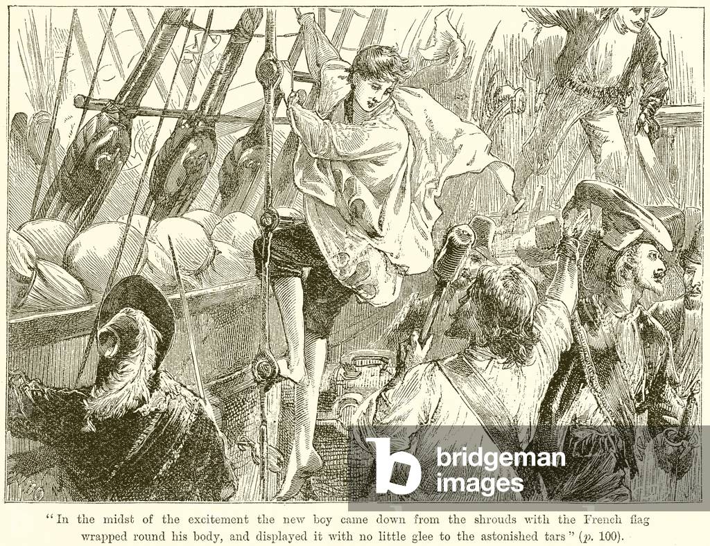 The New Boy came down from the Shrouds (engraving)