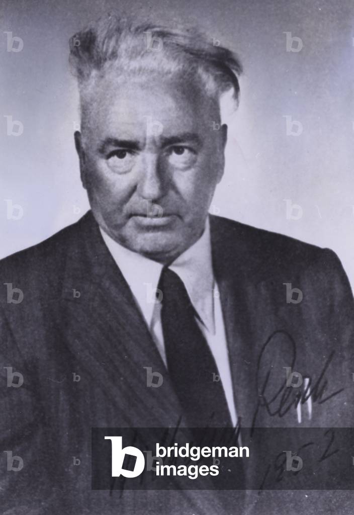 Wilhelm Reich, Austrian doctor and psychoanalyst, 1952 (b/w photo)