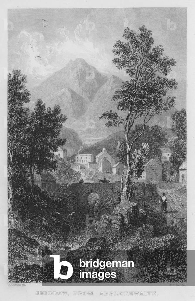 Skiddaw, from Applethwaite (engraving)
