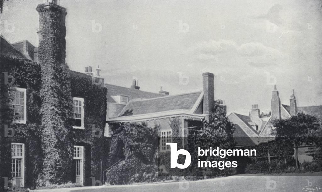 Henry James' House at Rye (b/w photo)