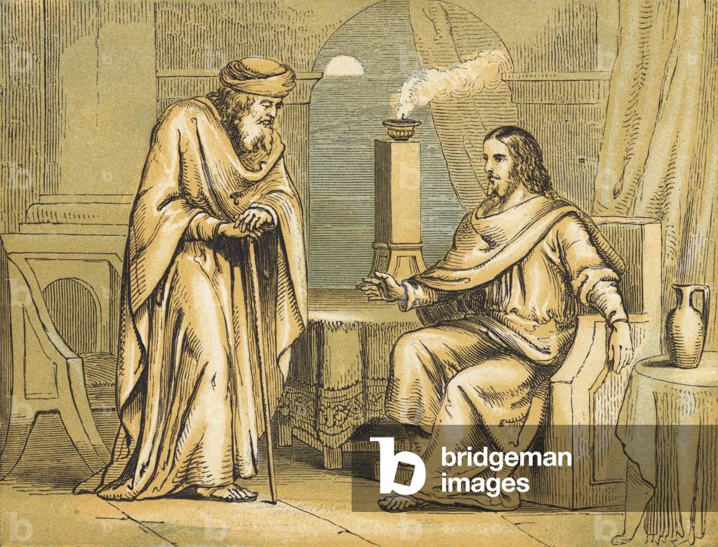 Nicodemus (coloured engraving)