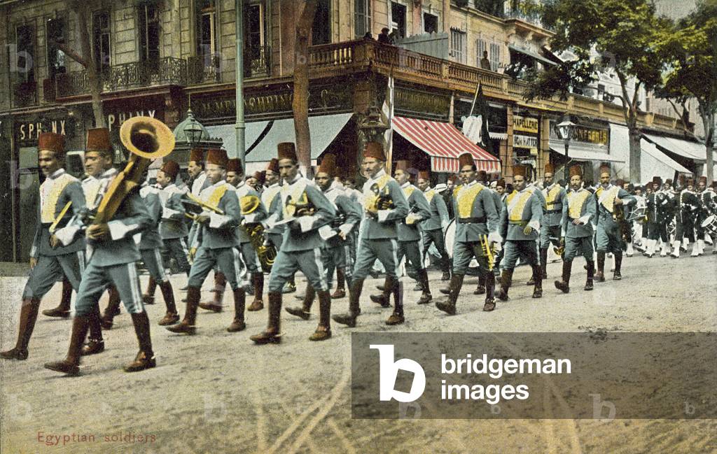 Egyptian soldiers (colour photo)