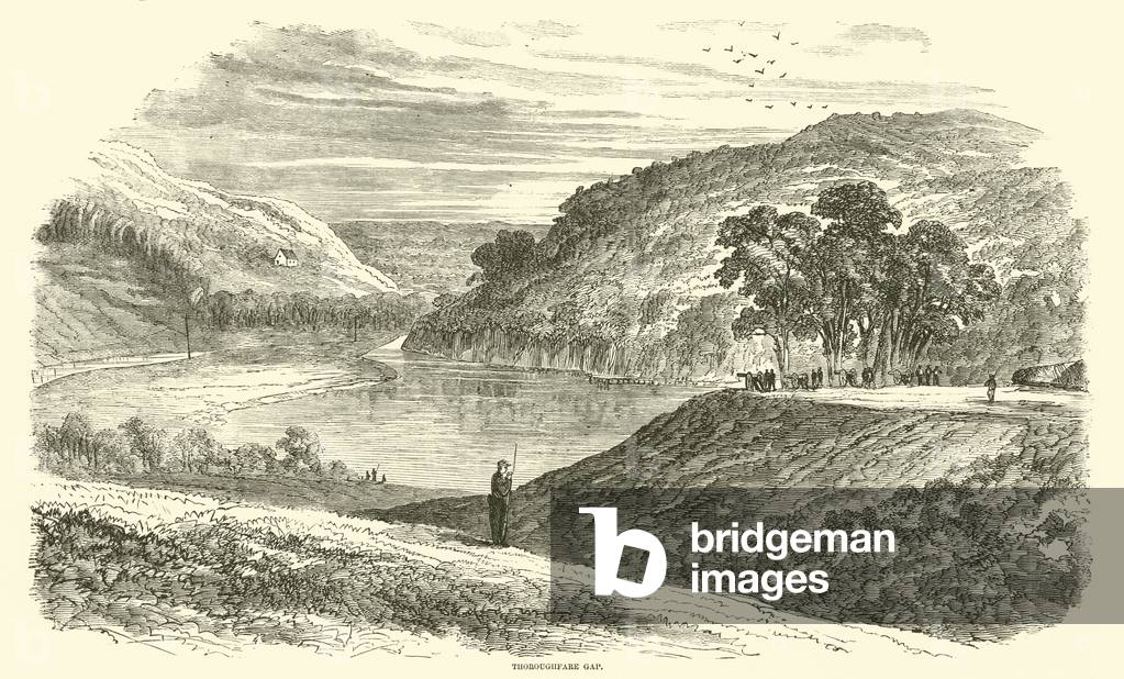 Thoroughfare Gap, August 1862 (engraving)