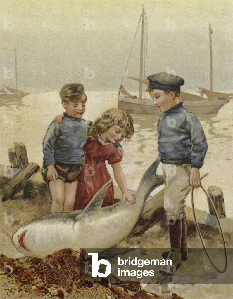 'Who broke father's net?' (chromolitho)