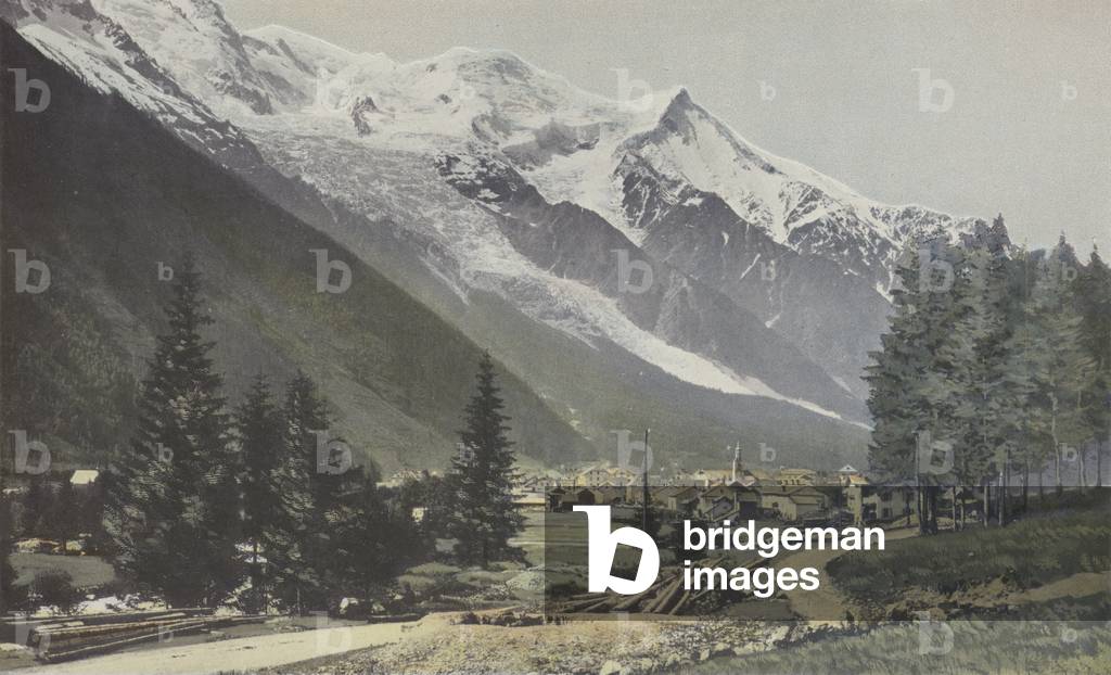 Chamonix, Vue generale (colour photo)