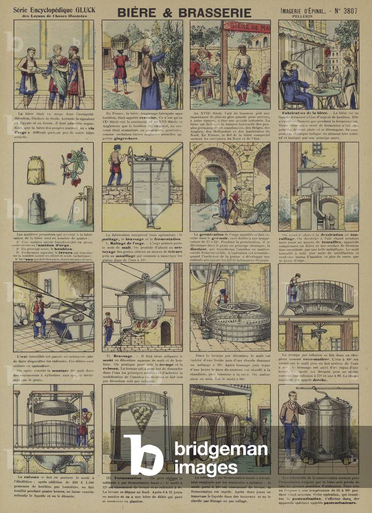 Beer and brewing  (Epinal print)