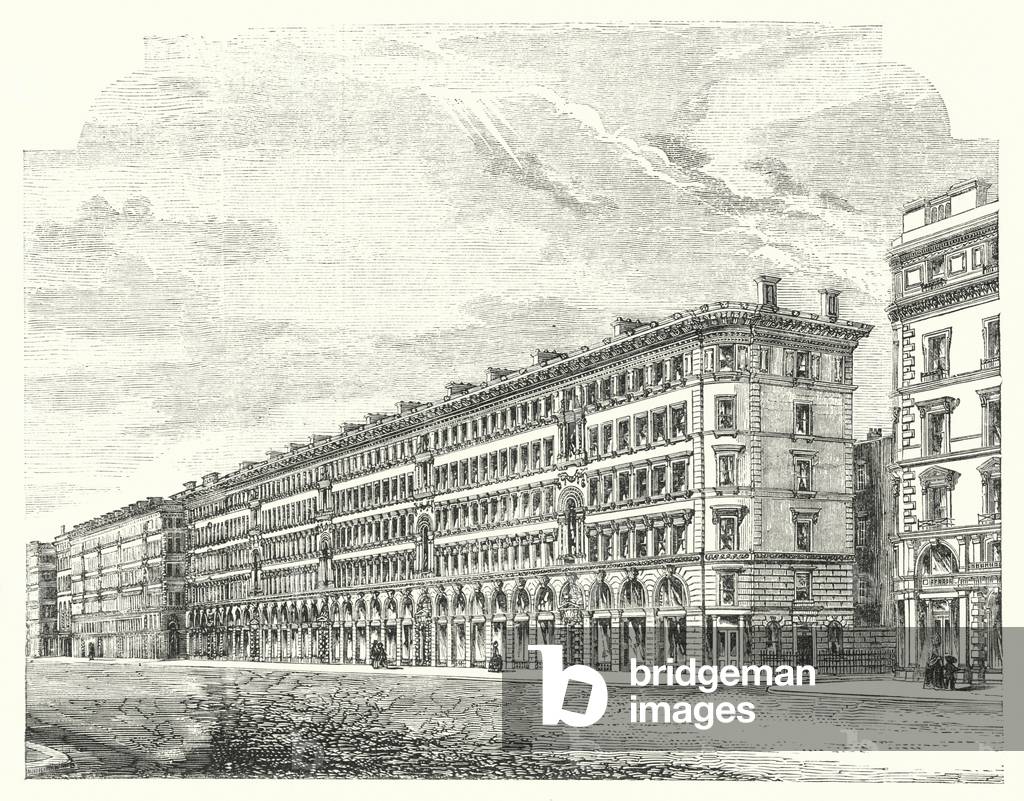 Residences in Victoria Street, London (engraving)