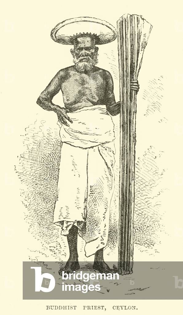 Buddhist Priest, Ceylon (engraving)