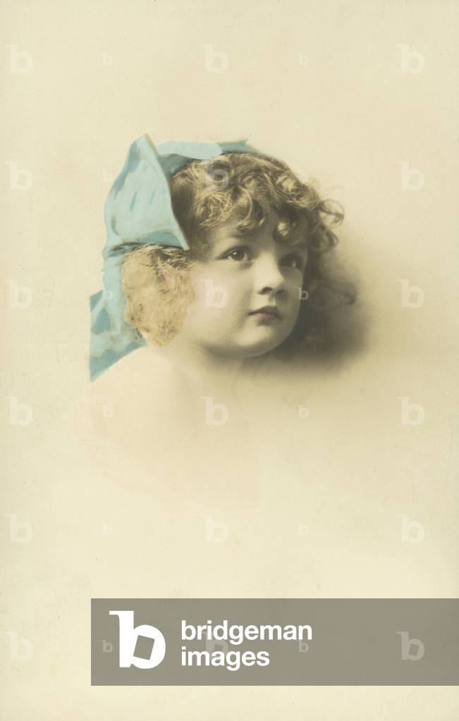 Portrait of a child (coloured photo)