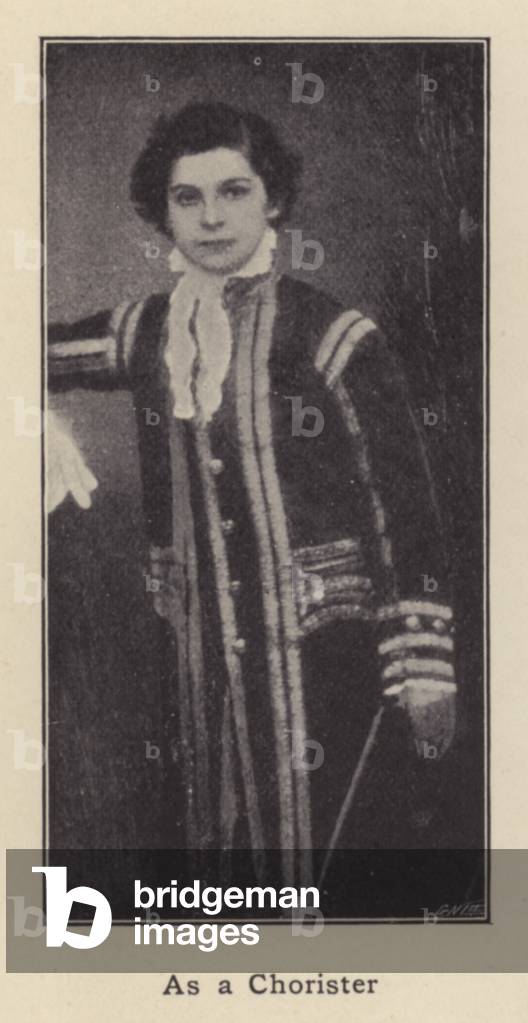Sir Arthur Sullivan: As a Chorister (b/w photo)