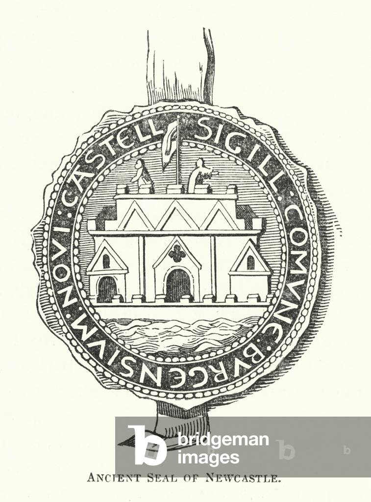 Ancient Seal of Newcastle (engraving)