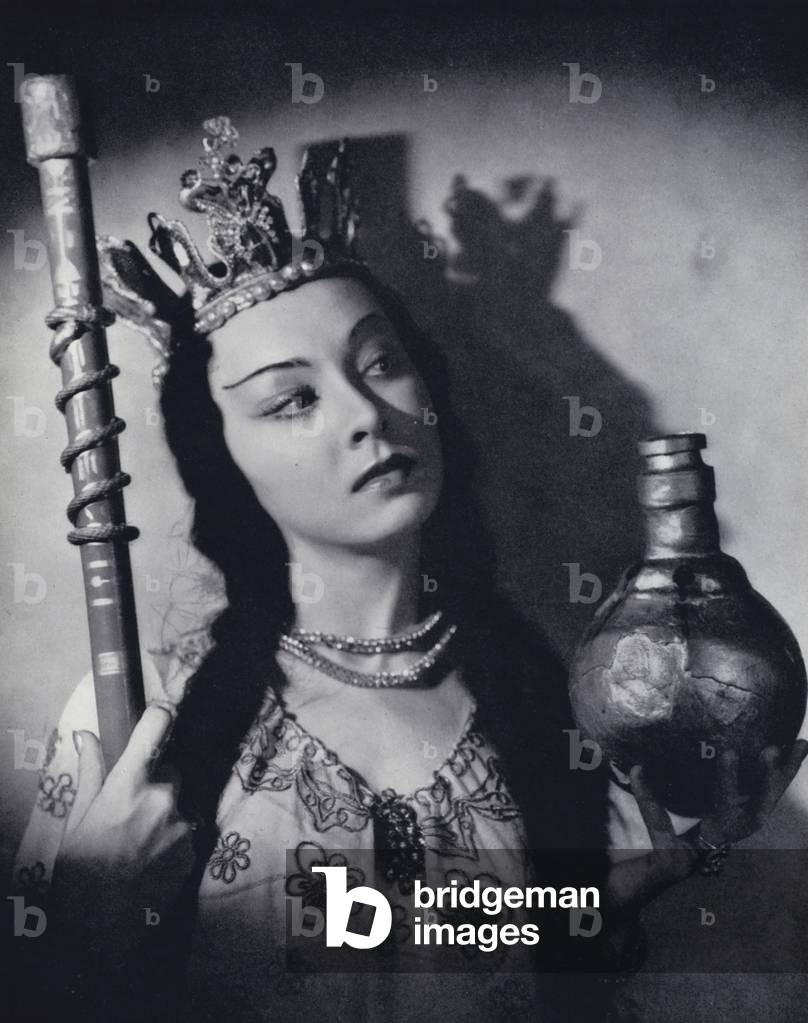 Russian Ballet: Irina Baronova in Le Coq d'Or (b/w photo)