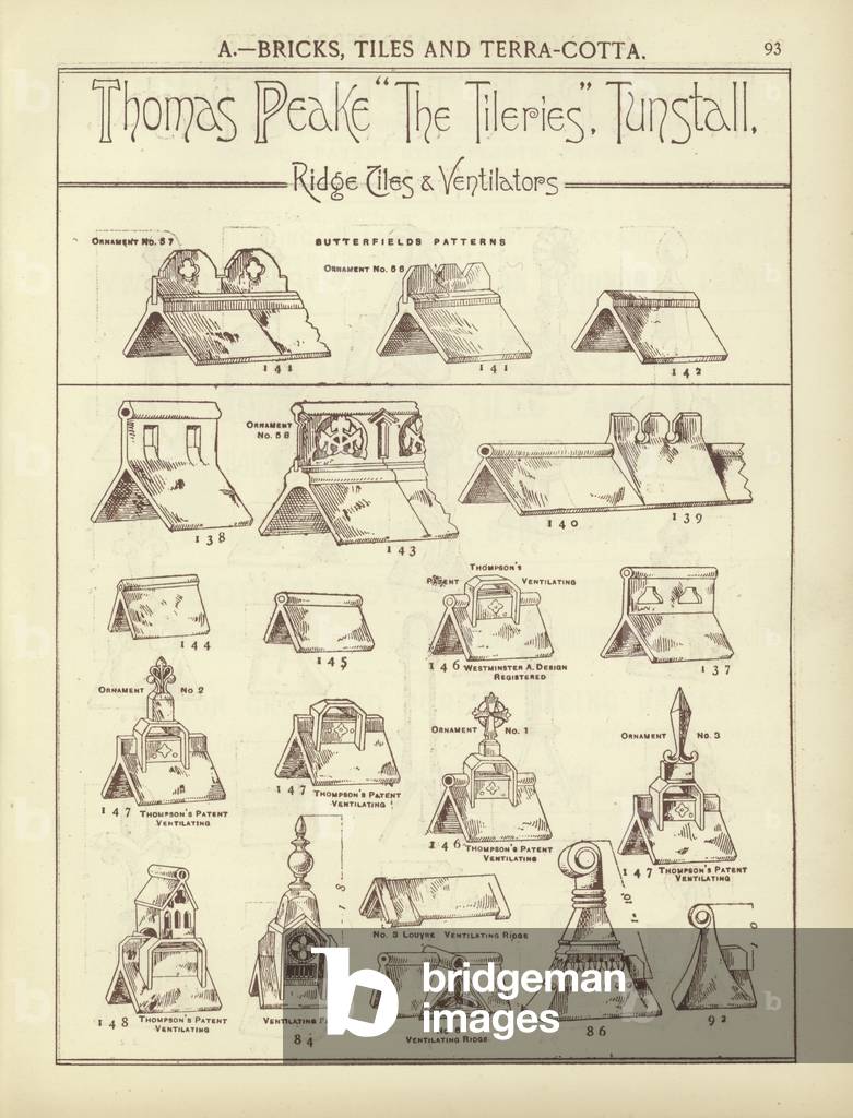 Page from The Architect's, Surveyor's and Engineer's Compendium 1892 (engraving)