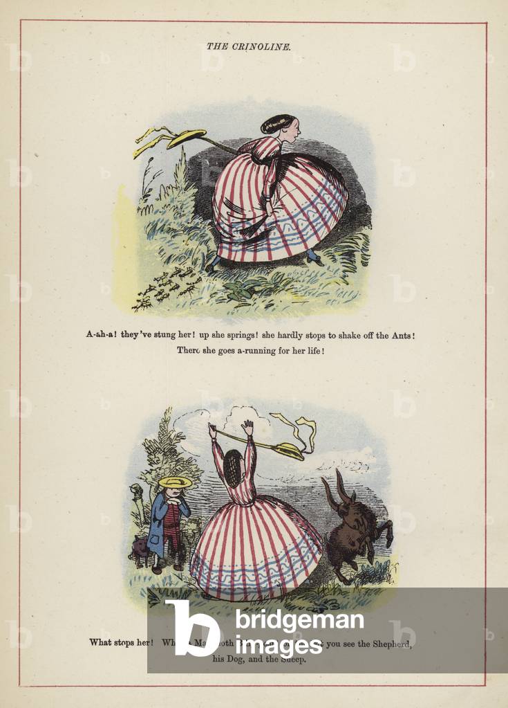 The Crinoline (colour litho)