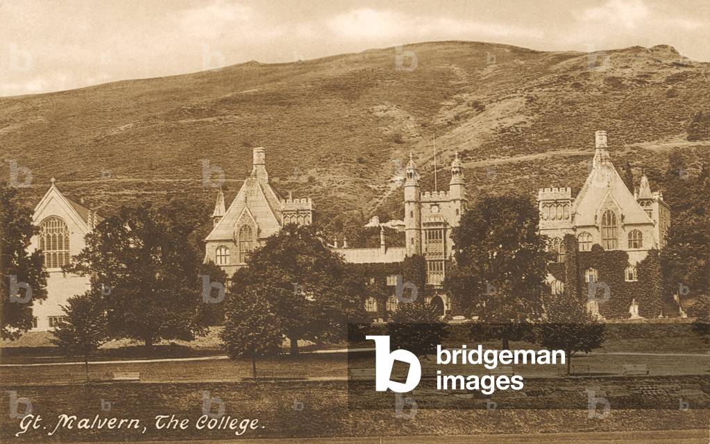 Great Malvern, The College (b/w photo)