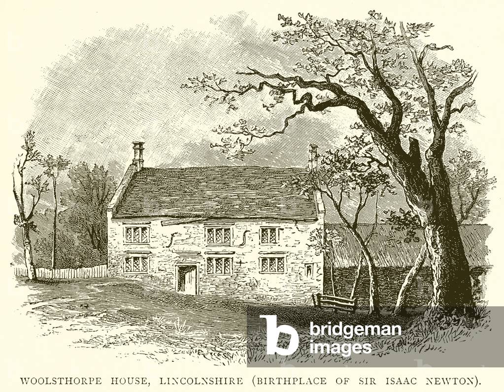 Woolsthorpe House, Lincolnshire (Birthplace of Sir Isaac Newton) (engraving)
