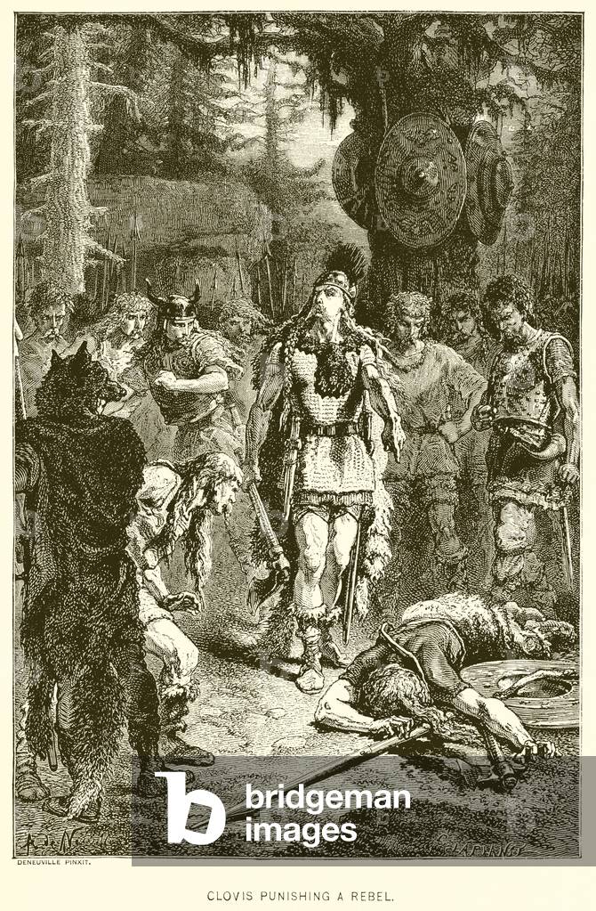 Clovis Punishing a Rebel (engraving)