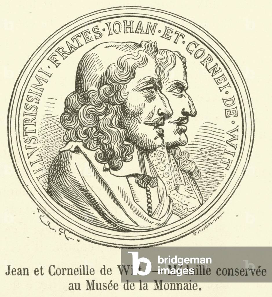 Jean et Corneille de Witt, Medaille conservee au Musee de la Monnaie (engraving)