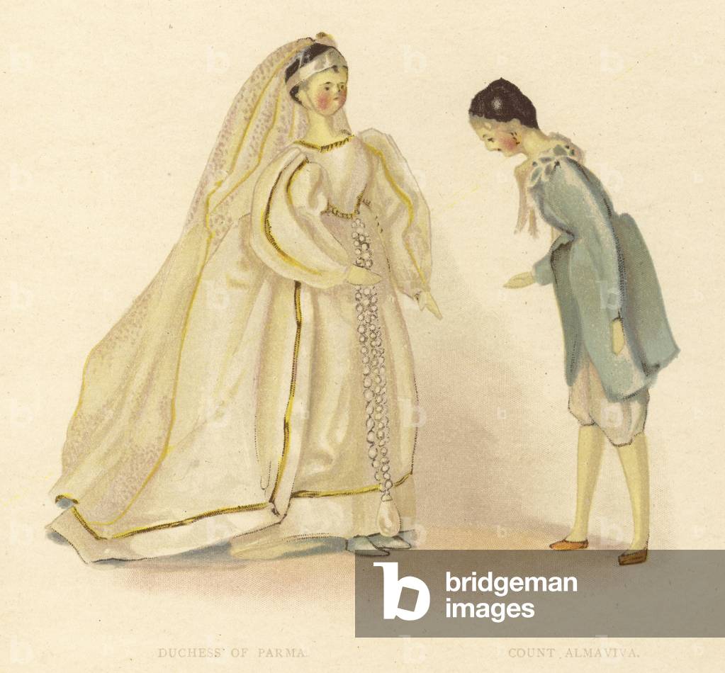 Duchess of Parma, Count Almaviva (chromolitho)