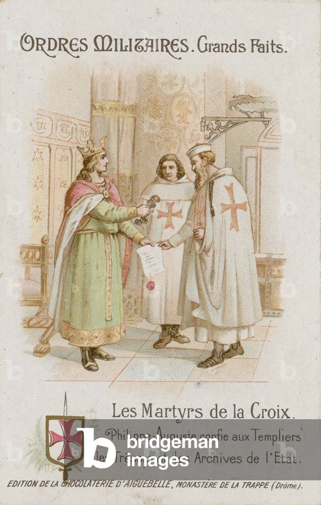 Chocolat d'Aiguebelle trade card (chromolitho)