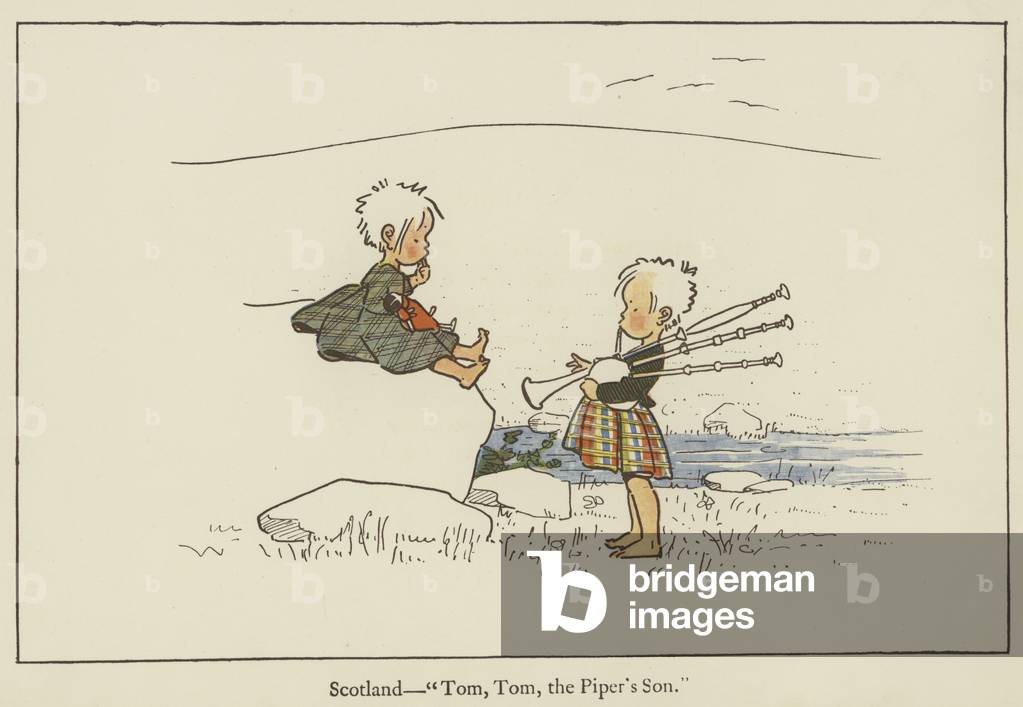 Scotland, Tom, Tom, the piper's son (colour litho)