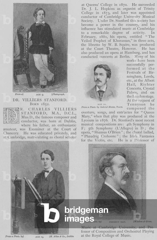Charles Villiers Stanford (b/w photo)