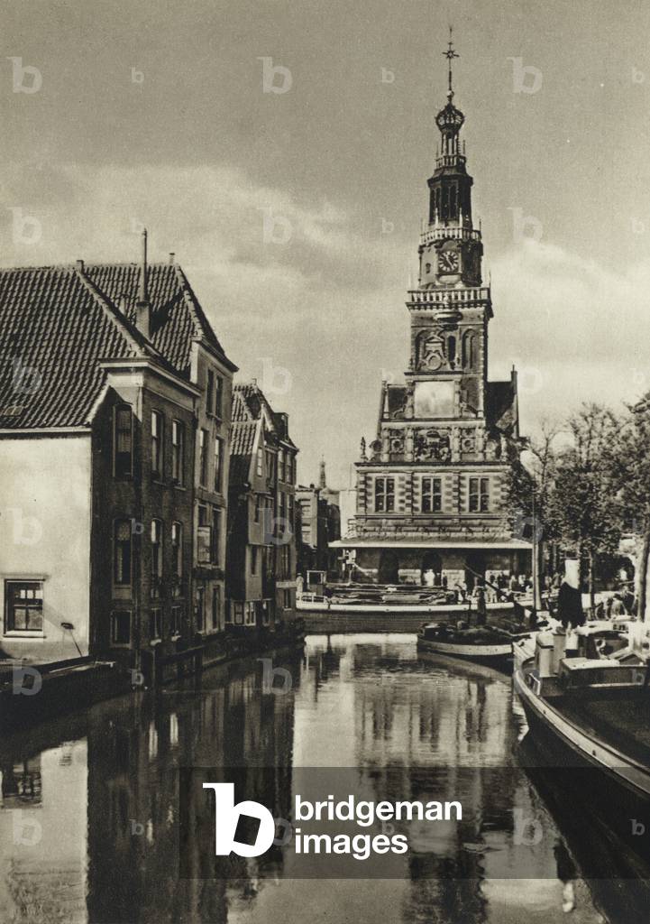 Holland, Alkmaar, Weighing House (b/w photo)
