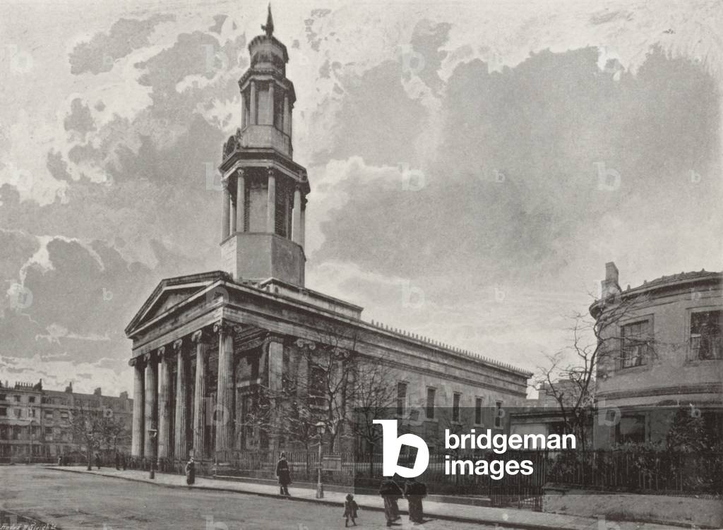 St. Pancras' Church (b/w photo)