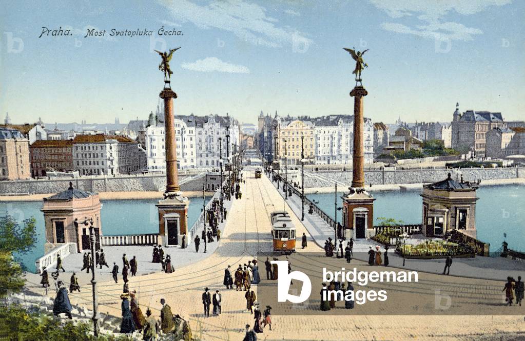 Svatopluk Cech Bridge, Prague (colour photo)