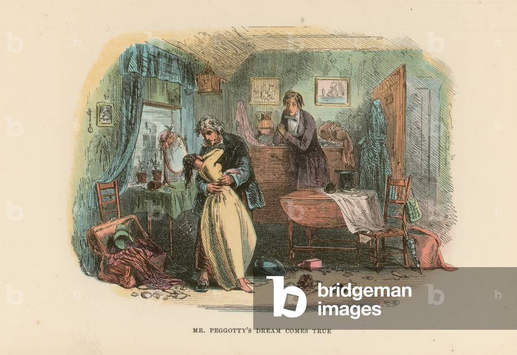 Illustration for David Copperfield (colour litho)