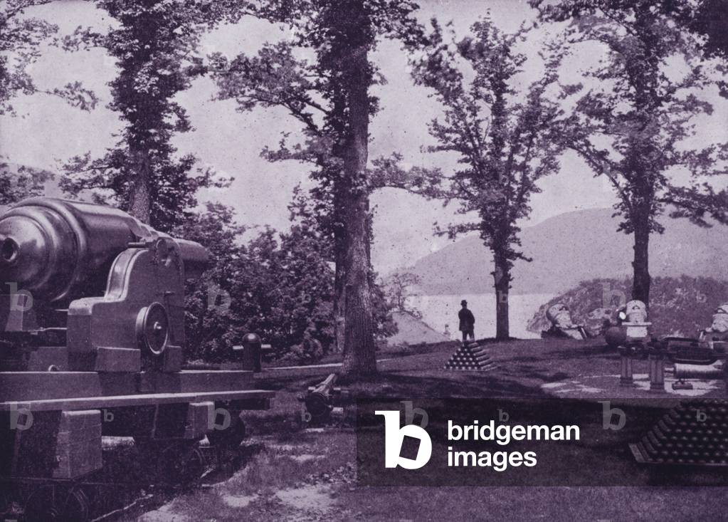 Trophy Garden, West Point (b/w photo)