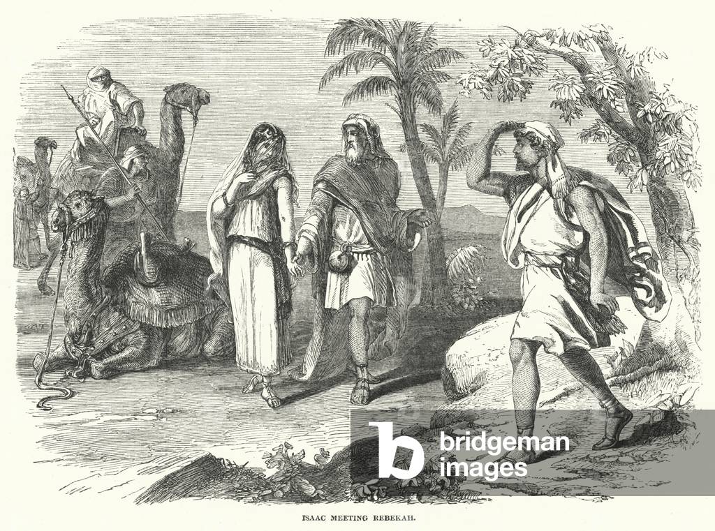 Isaac meeting Rebekah (engraving)