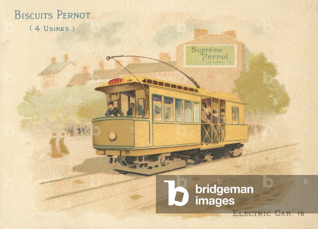 Electric car (chromolitho)