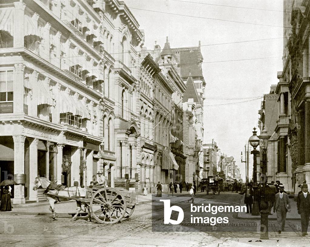 Chestnut Street, Philadelphia (b/w photo)
