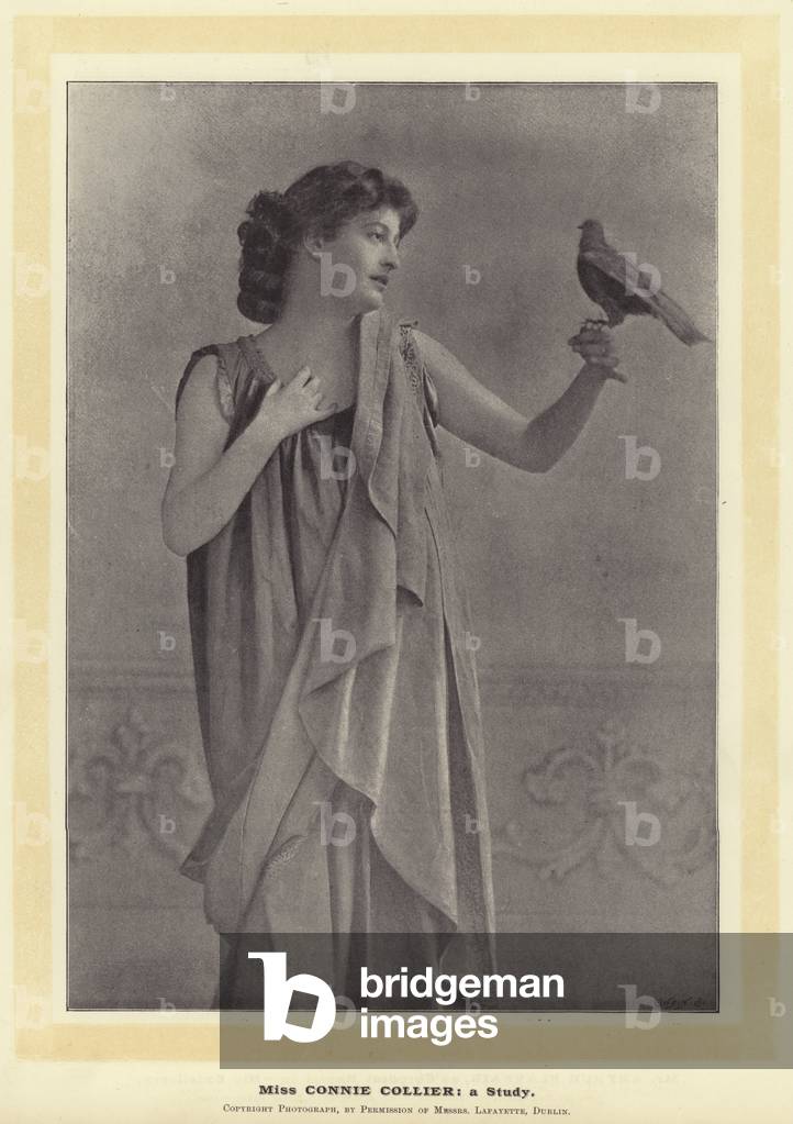 Miss Connie Collier: a Study (b/w photo)