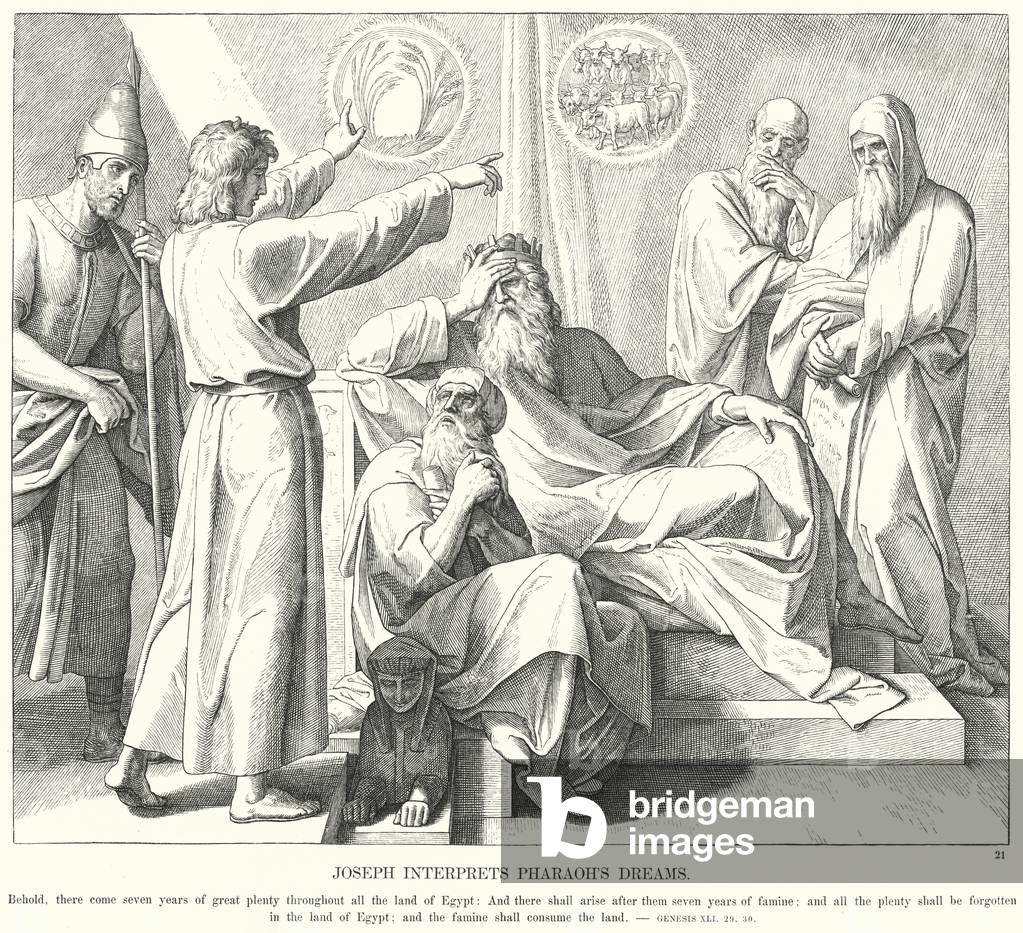 Joseph Interprets Pharaoh's Dreams (engraving)
