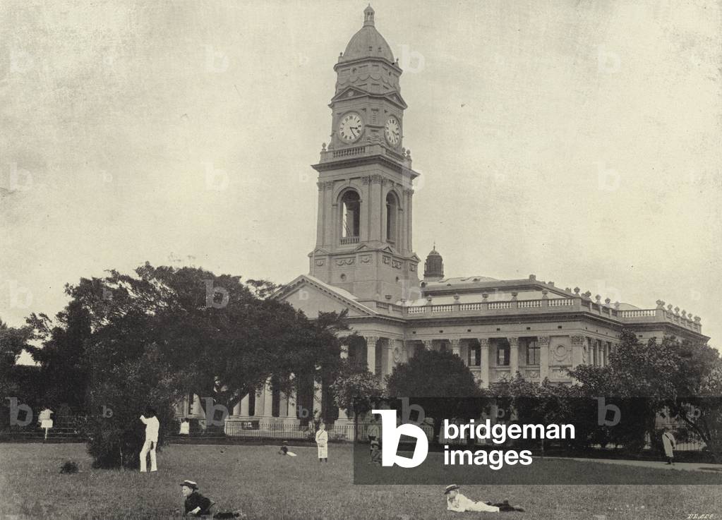 Durban, Town Hall (b/w photo)