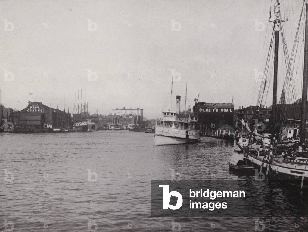 Providence, Rhode Island: Head of Navigation, Providence River (b/w photo)