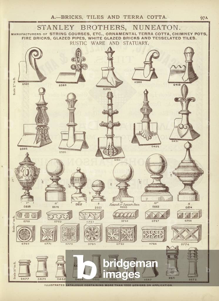 Page from The Architect's, Surveyor's and Engineer's Compendium 1892 (engraving)
