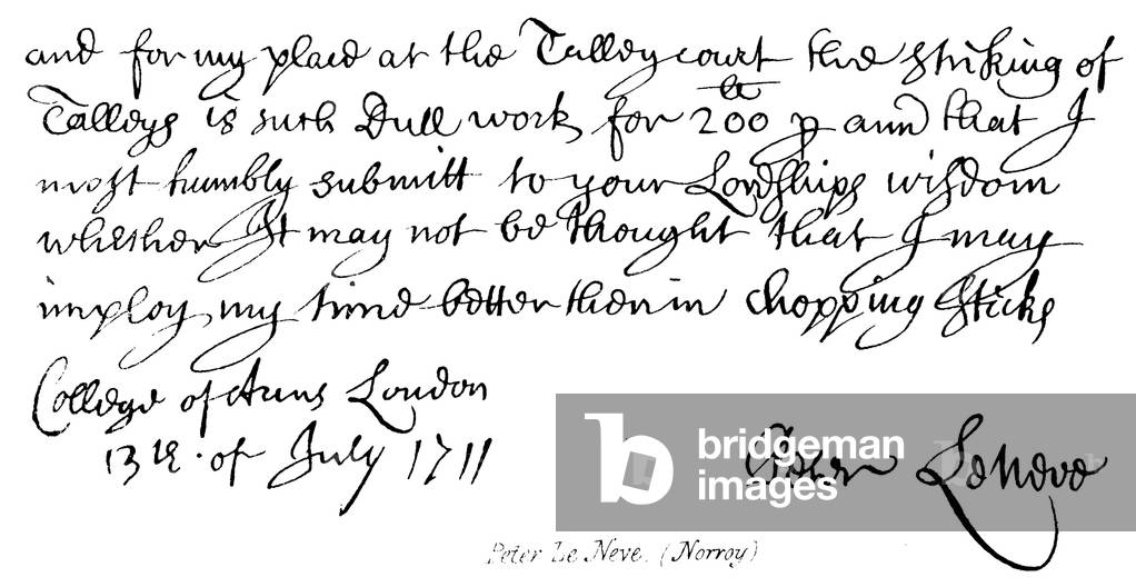 Peter Le Neve, (Norroy) (engraving)