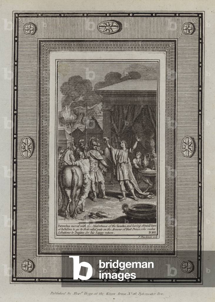 Illustration for Homer's Iliad (engraving)