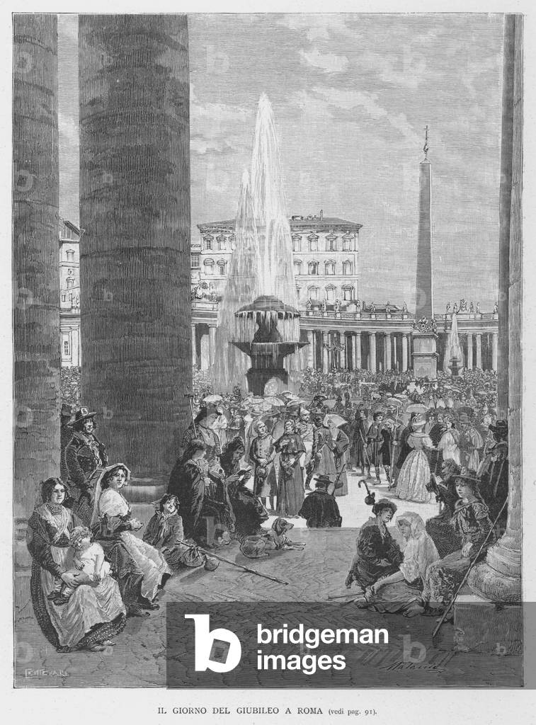 Il Giorno Del Giubileo A Roma (engraving)
