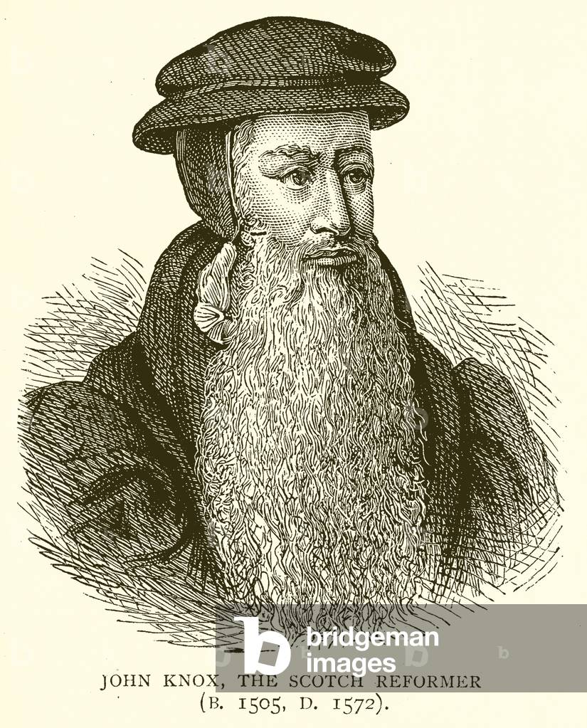 John Knox, the Scotch Reformer (B. 1505, D. 1572) (engraving)