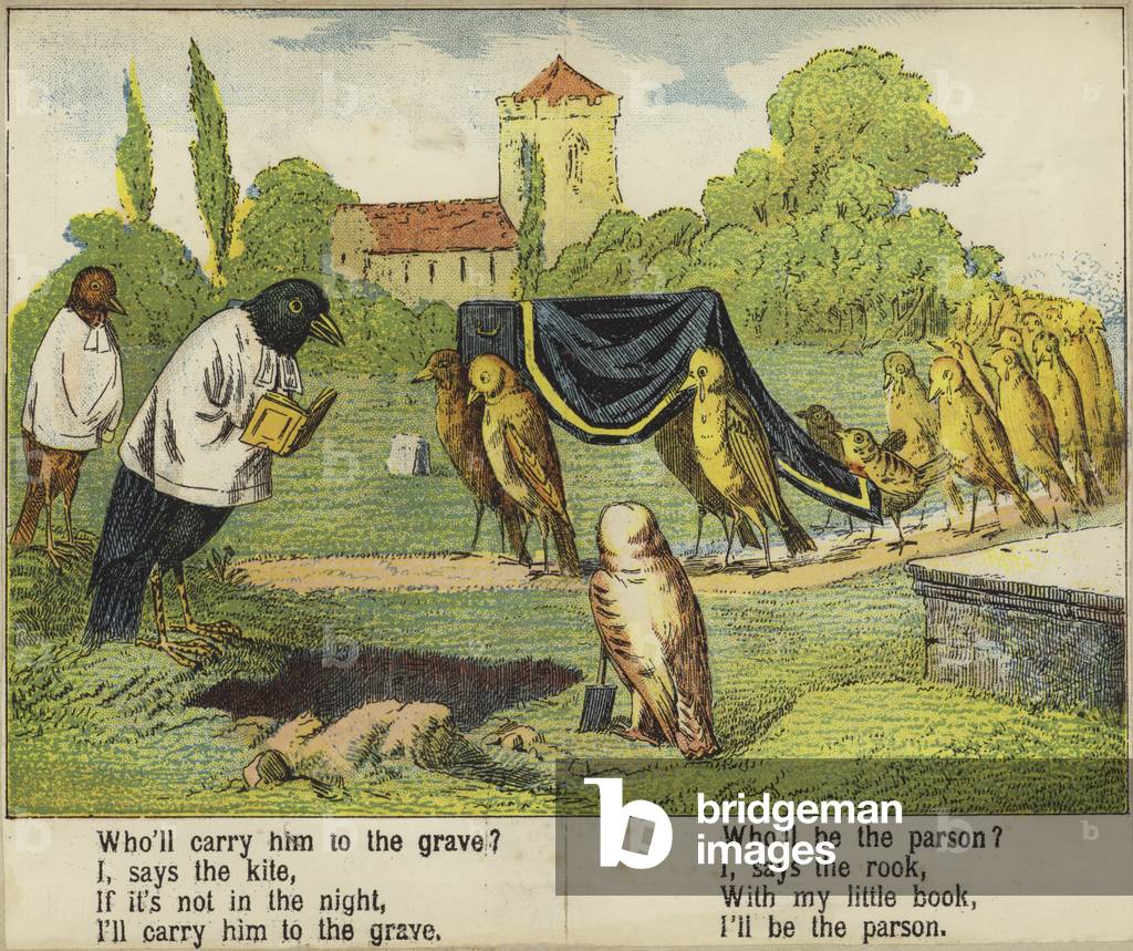 Cock Robin (colour litho)