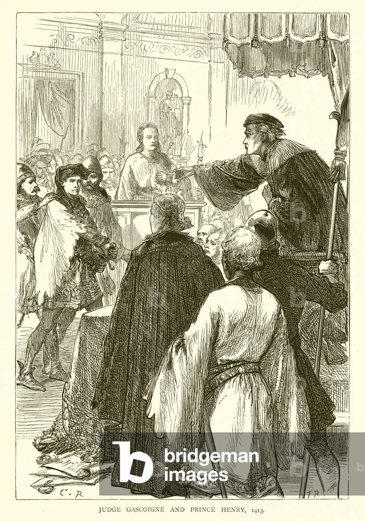 Judge Gascoigne and Prince Henry, 1413 (engraving)