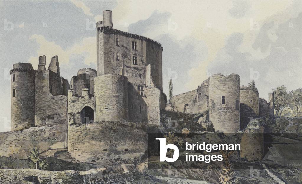 Saint-Front, Chateau de Bonaguil, Ensemble S O (colour photo)