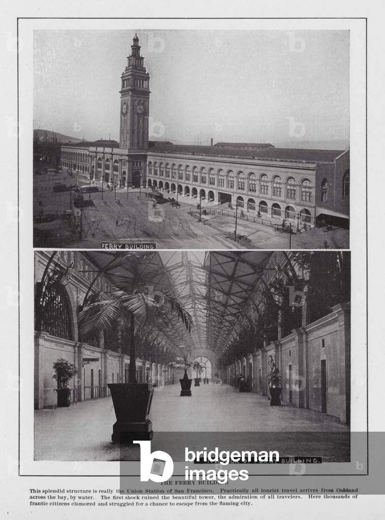 San Francisco: The Ferry Building (b/w photo)